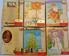 American Greeting Christmas Cards. 6 Boxes with 18 Cards in each Box.