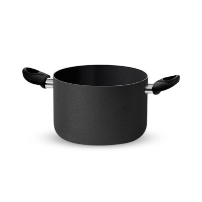 ITALPENT HOHER TOPF ANTIHAFTBESCHICHTET BLACK LINE CM 16 18 20 22