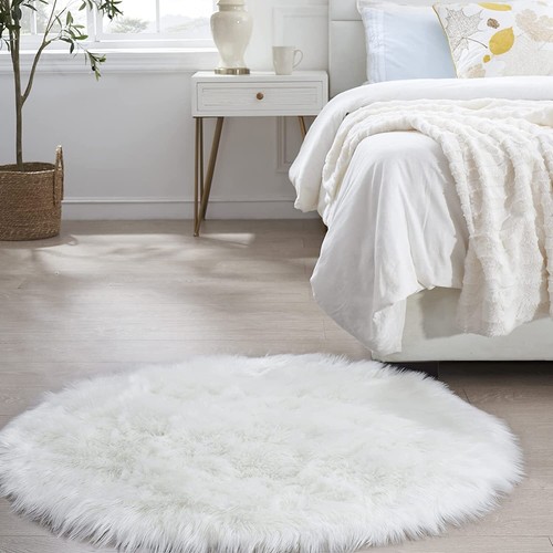 Latepis Faux Fur Sheepskin Area Rugs Soft Shaggy Carpet for Living Room Bedroom - Picture 88 of 219