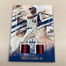 RONALD ACUNA JR /49 RELICS PANINI DIAMOND KINGS BASEBALL 2019