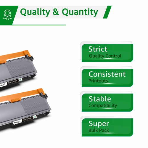 4 High Yield Black Toner Cartridge TN660 HL-L2300D For Brother DCP-L2540DW TN630 - Picture 3 of 6