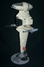 acrylic display stand for the Kenner & Hasbro B-wing fighter from Star Wars