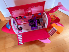AEREO BARBIE con poltroncine, portaoggetti. Retro apribile con scivolo e piscina