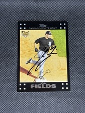 Josh Fields Chicago White Sox 2007 Topps Signed Auto Rookie Card #292 ~ COA. rookie card picture