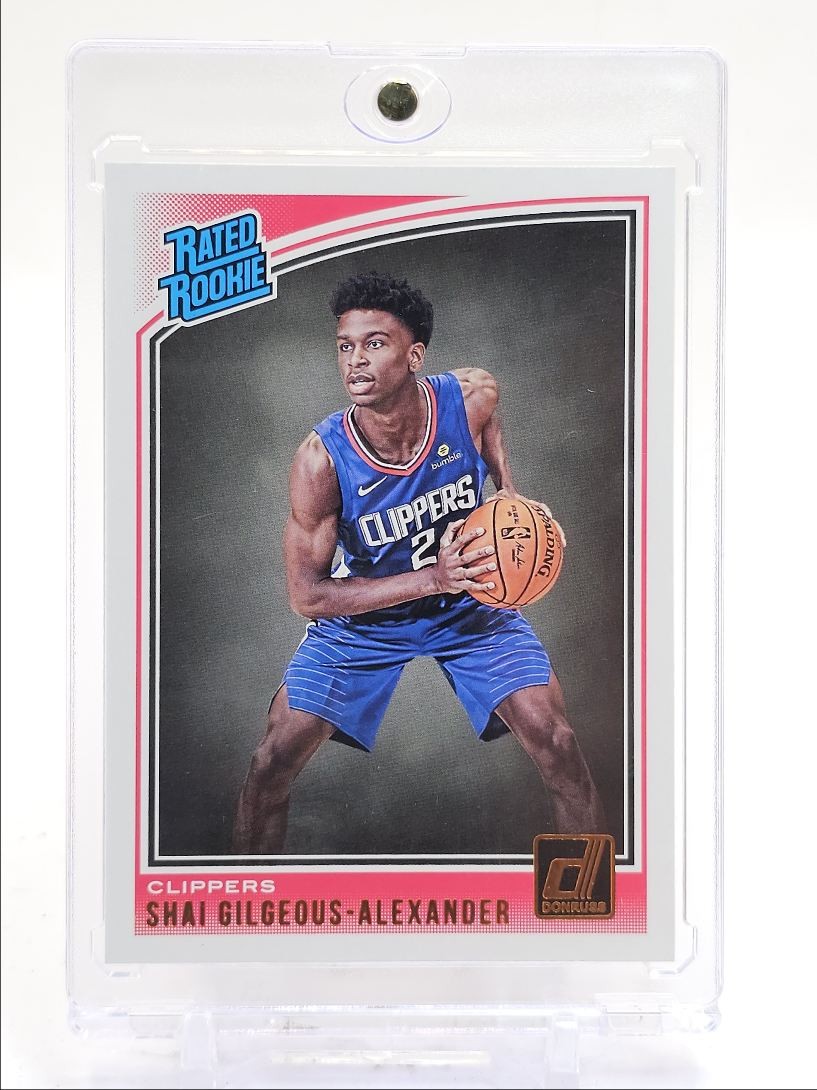 SHAI GILGEOUS-ALEXANDER 2018-19 DONRUSS RATED ROOKIE CLIPPERS RC Q6122