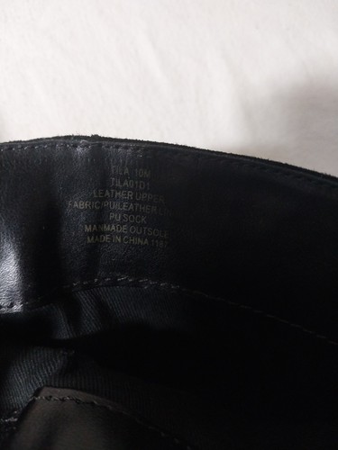Steven by Steve Madden Tila Stiefel Damen 10 schwarz Leder Wildleder hohe Stiefel zum Ziehen - Bild 9 von 12