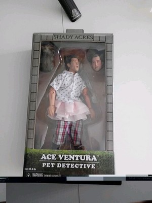NECA 2020 Ace Ventura Pet Detective Shady Acres Tutu Face Change Figure In Box