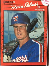 1990 Donruss #529 Dean Palmer Texas Rangers Rookie Baseball Card Mint. rookie card picture
