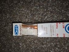 VTG Oral-B 35 Adult Toothbrush 4-ROW 1980s USA End-Rounded Polished Bristles NOS