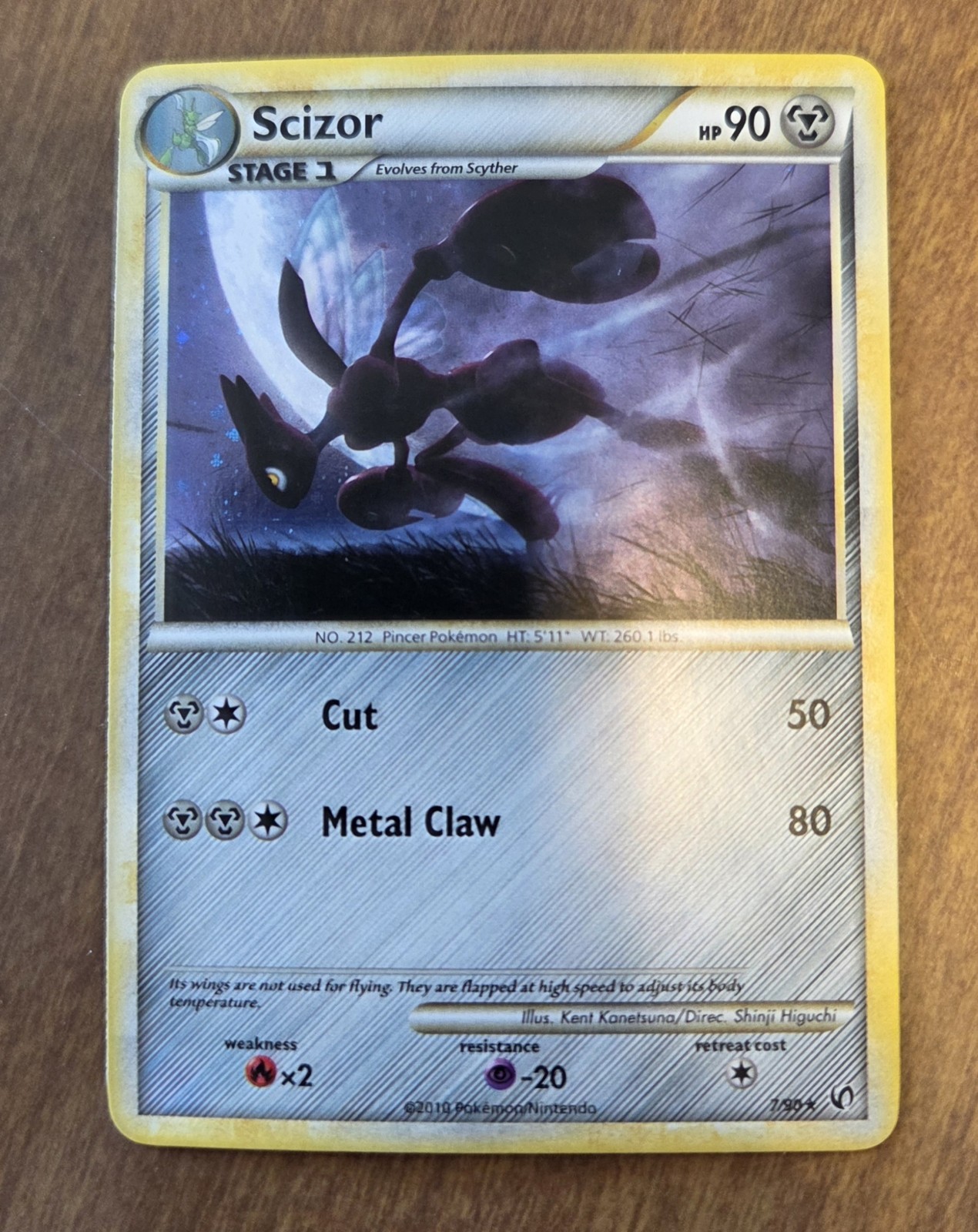 Scizor HGSS Undaunted 7/90 Holo LP - ungraded Pokémon Card