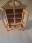 1980s Vintage Doll House 1/12 unfinished wooden furniture: China Cabinet — photo 2