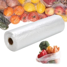 12” x 20” Plastic Produce Bags, Food Storage Bags 350pcs on a Roll, Clear Pro...