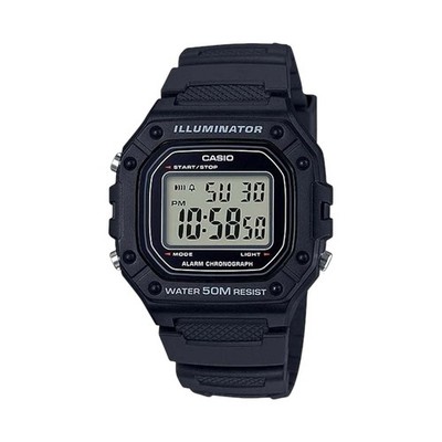 Casio W-218H-1A Digital Watch Unisex Black Cheap Casio Parim, New