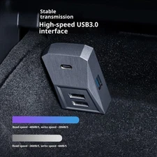 Car Expansion Dock Central Control Charging USB Hub Extender Adapter for Car