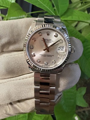 Rolex Datejust 31 Silver Diamond Dial on Oyster 178274