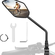 Fahrradspiegel links E-Bike 360° drehbar klappbar großer Blickfeld Sicherheit