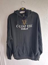 Guinness Dublin Licensed Black Hoodie Size XXL 