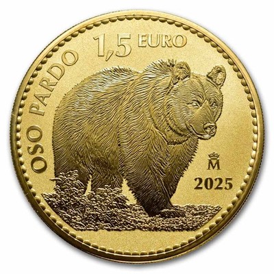 2025 Spain 1 oz Gold Reverse Proof Bear Doubloon | eBay