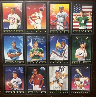 1991 Fleer Pro-Visions Baseball Complete 12 Card Set Puckett McGwire Bo Jackson