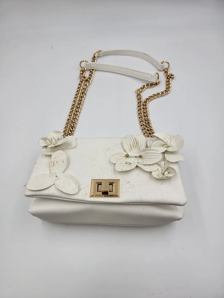 I.N.C. Bandolera International Concepts Ajae Pequeña Solapa Floral - Vainilla Foto 2 de 4