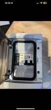 4way Ip65 Plastic Consumer Unit C/w 40a B Curve RCBO & Type 2 SPD , New