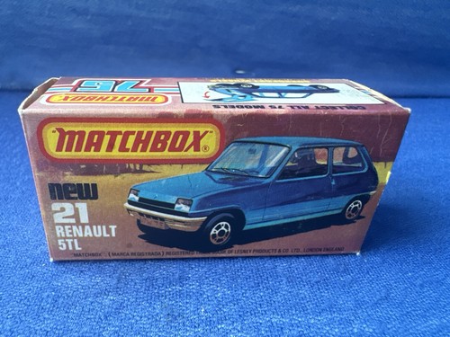 MATCHBOX SUPERFAST - 1976 #21 RENAULT 5TL - YELLOW LE CAR *BEAUTY* MIB🔥 - Picture 6 of 12