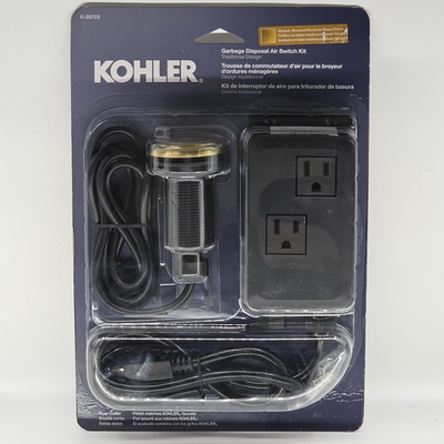 #ad Kohler K 35723 2MB Garbage Disposal Air Switch Kit Brushed Moderne Brass New $87.49