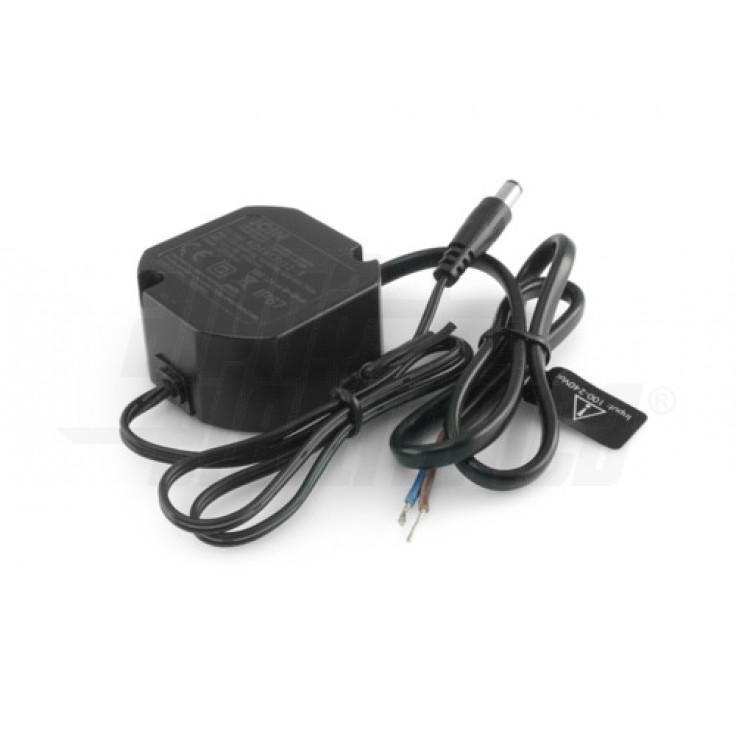 Alimentatore switching desktop 12W 12V 1A IP65 connettore 5,5x2,1mm JOIN Alpha E