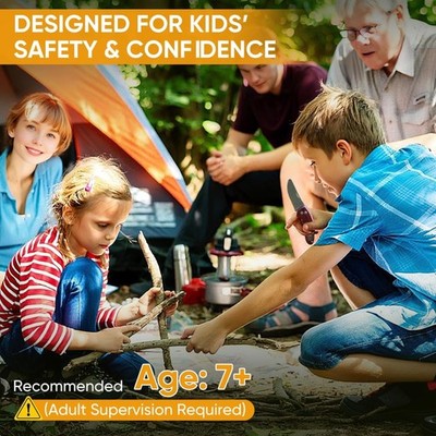 Zlemma Kids Outdoor Explorer Kit: All-in-One Survival Set for Young Adventurers