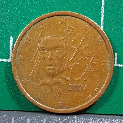 2004 France 5 Euro Cents Marianne / Globe Copper-Clad Coin