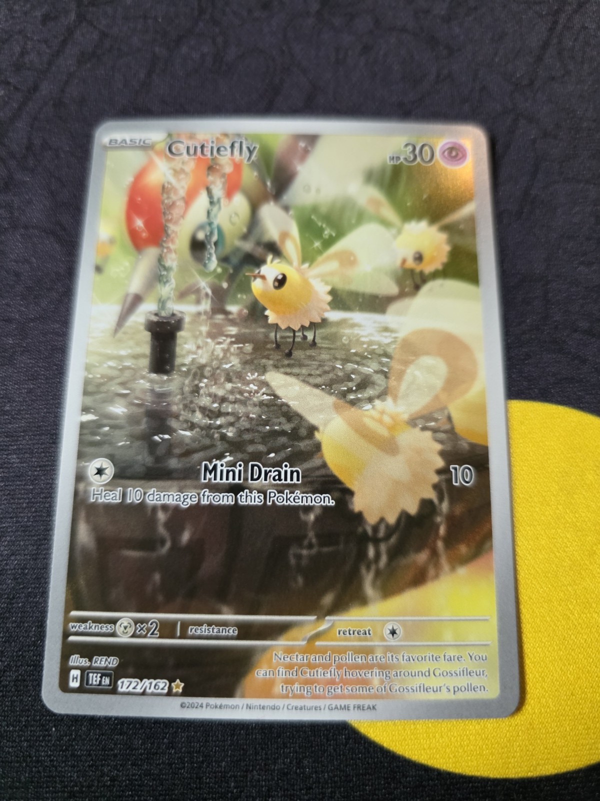 Pokémon TCG Cutiefly Illustration Rare Card 172/162 SV05: Temporal Forces