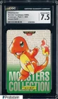 1996 VINTAGE Pokemon Bandai Carddass Part 1 Green Charmander CGC 7.5 NM+