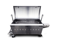 Commercial Hog Roast Machine with Motor, Spit & Cradle – Whole Pig Roaster – Gas