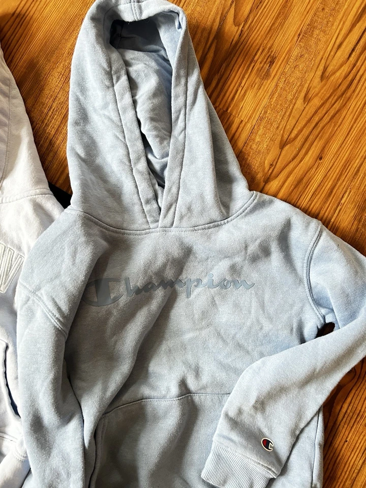 Lote de 3 moletons femininos de manga comprida tamanho 7 Hello Kitty Champion - Imagem 2 de 4