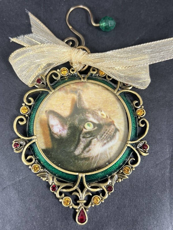 Christopher Radko Jeweled Christmas Theme Picture Ornament Hanging