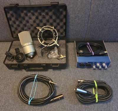 PreSonus AUDIOBOX W/ MXL 990 Mic (All cables ready to use)