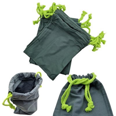 10x Stoffbeutel mit Kordelzug 21x15 cm   Vielseitige Beutel für Kosmetik, Sch...