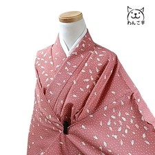 Wankotei Wa26 Kimono Synthetic Fiber Washable Pink Size Japan