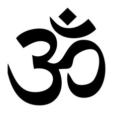 Om Aum Symbol Yoga Hindu Buddha Decal Sticker Black Die Cut Vinyl