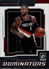 2021-22 Donruss Optic Damian Lillard #9 Elite Dominators Portland 19P