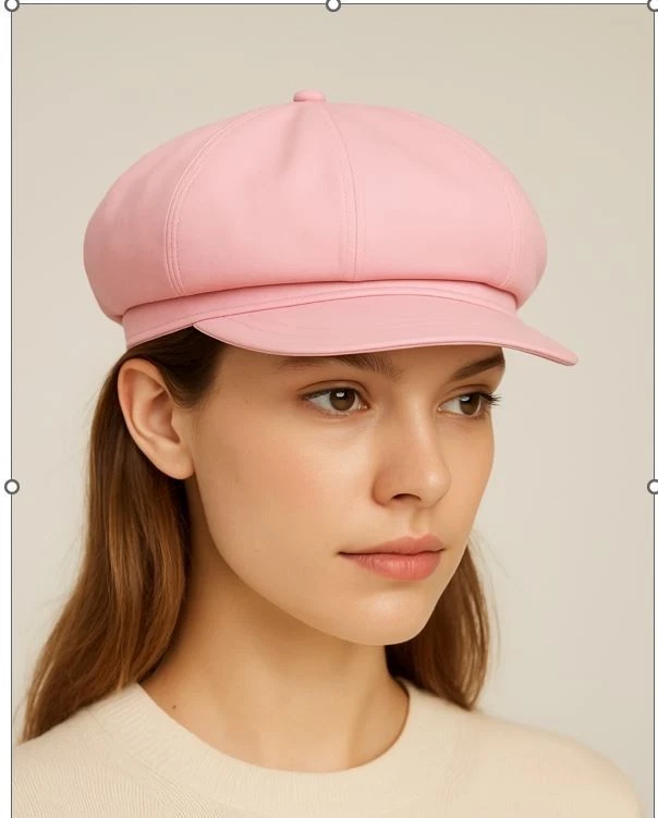 100% Leather Newsboy Spitfire hat cap Made in USA