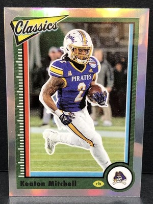 Keaton Mitchell 2022 Panini Chronicles D. P. Classics Silver Prizm #22 - Ravens