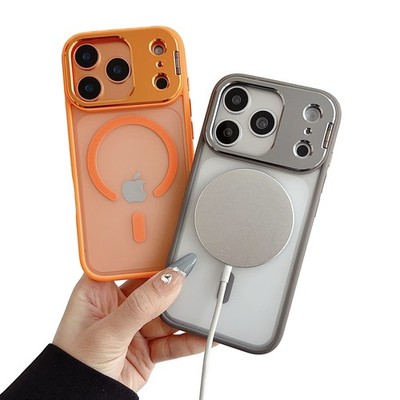 Mag Safe Case Cover For iPhone 17 16 15 Pro Max With Camera Lens Kickstand Stand