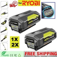 1-2Pack For Ryobi 40Volt 5.0Ah Battery High Capacity Lithium ion OP4050 OP40602