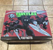 NECA Teenage Mutant Ninja Turtles Footbots Black Action Figure Set Boxed