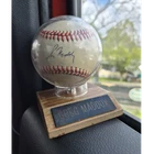 Greg Maddux Signed Official National League Baseball Chicago Cubs Display Case