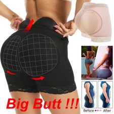Women's Underwear Padded Butt Pads Hip Enhancer Shapewear Removable Fake Inserts