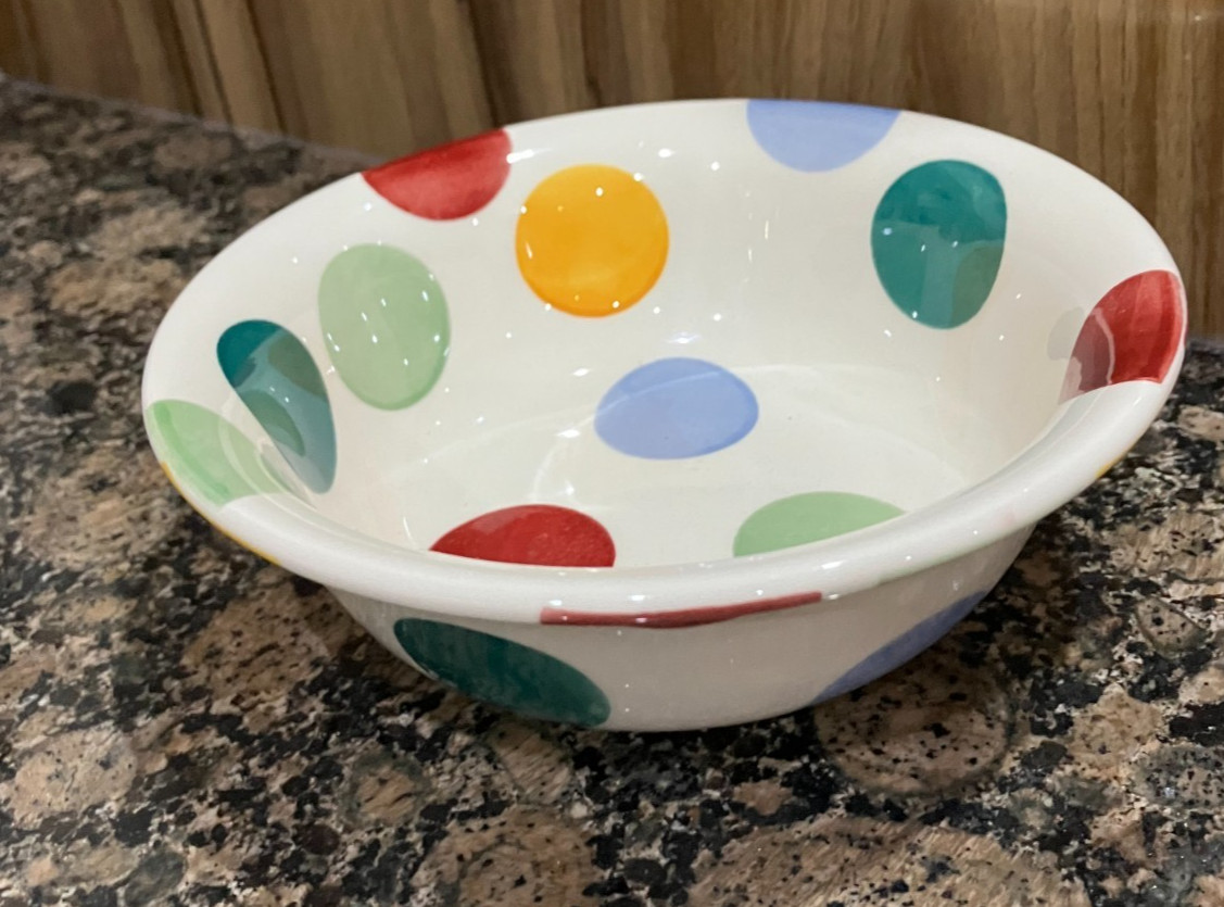 EMMA BRIDGEWATER  BIG POLKA DOTS CEREAL BOWL