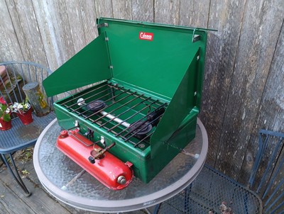 Réchaud Coleman Camp Stove #413E Années 1950 – 2 Brûleurs – USA – état Correct