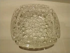 MCM Blenko Glass Bubble Pebble Ashtray Mid Century Art Glass 8 1/2 inch
